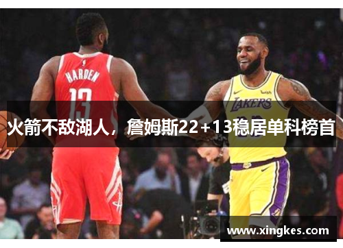 火箭不敌湖人，詹姆斯22+13稳居单科榜首